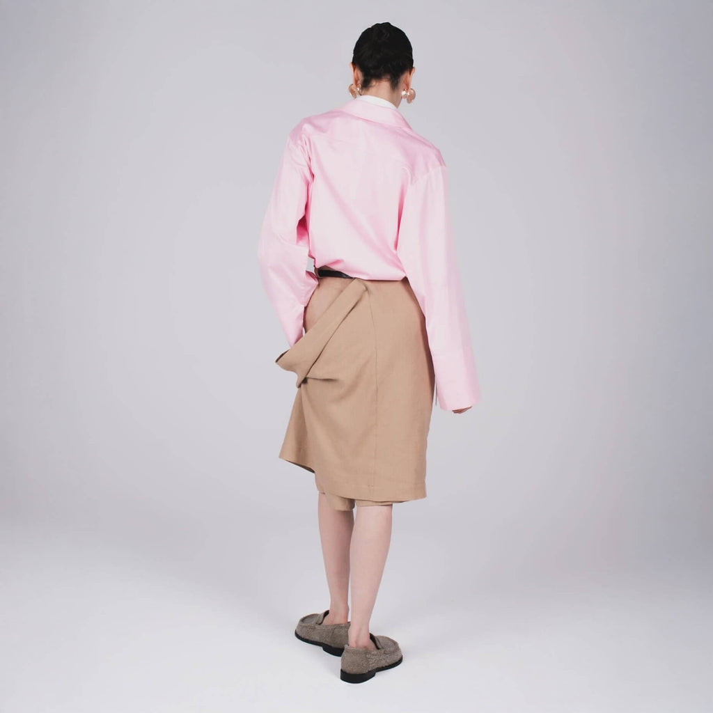 Mid-height Beige Skirt