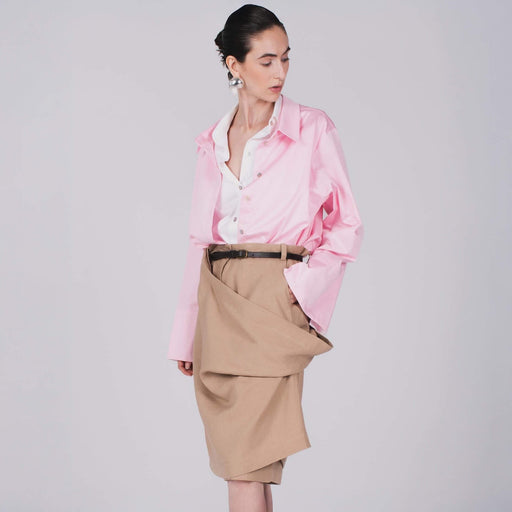 Mid-height Beige Skirt