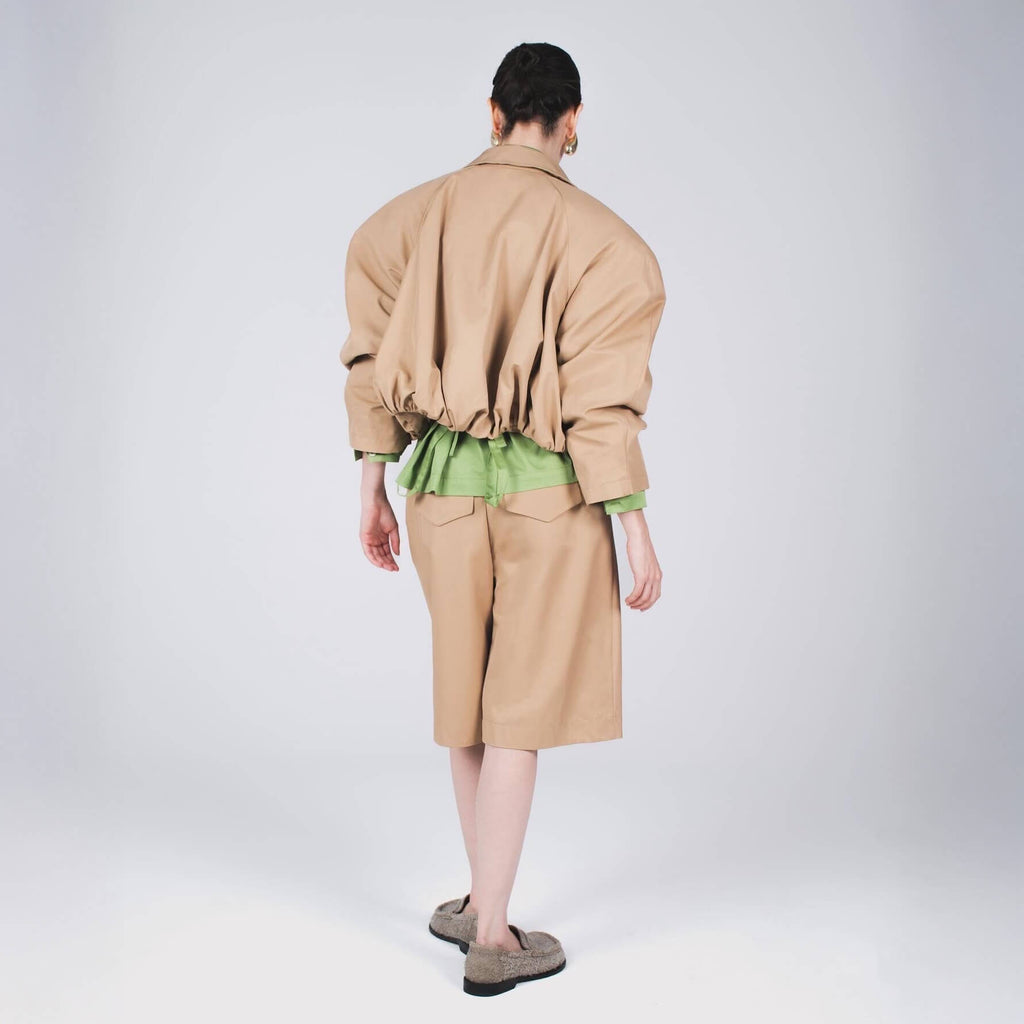 Puffy bomber jacket