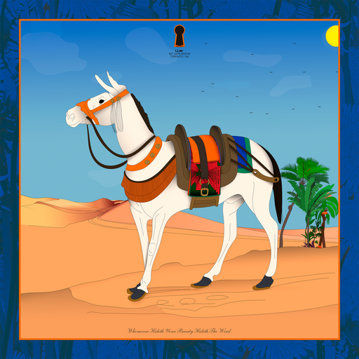 A horse (White) does not ...