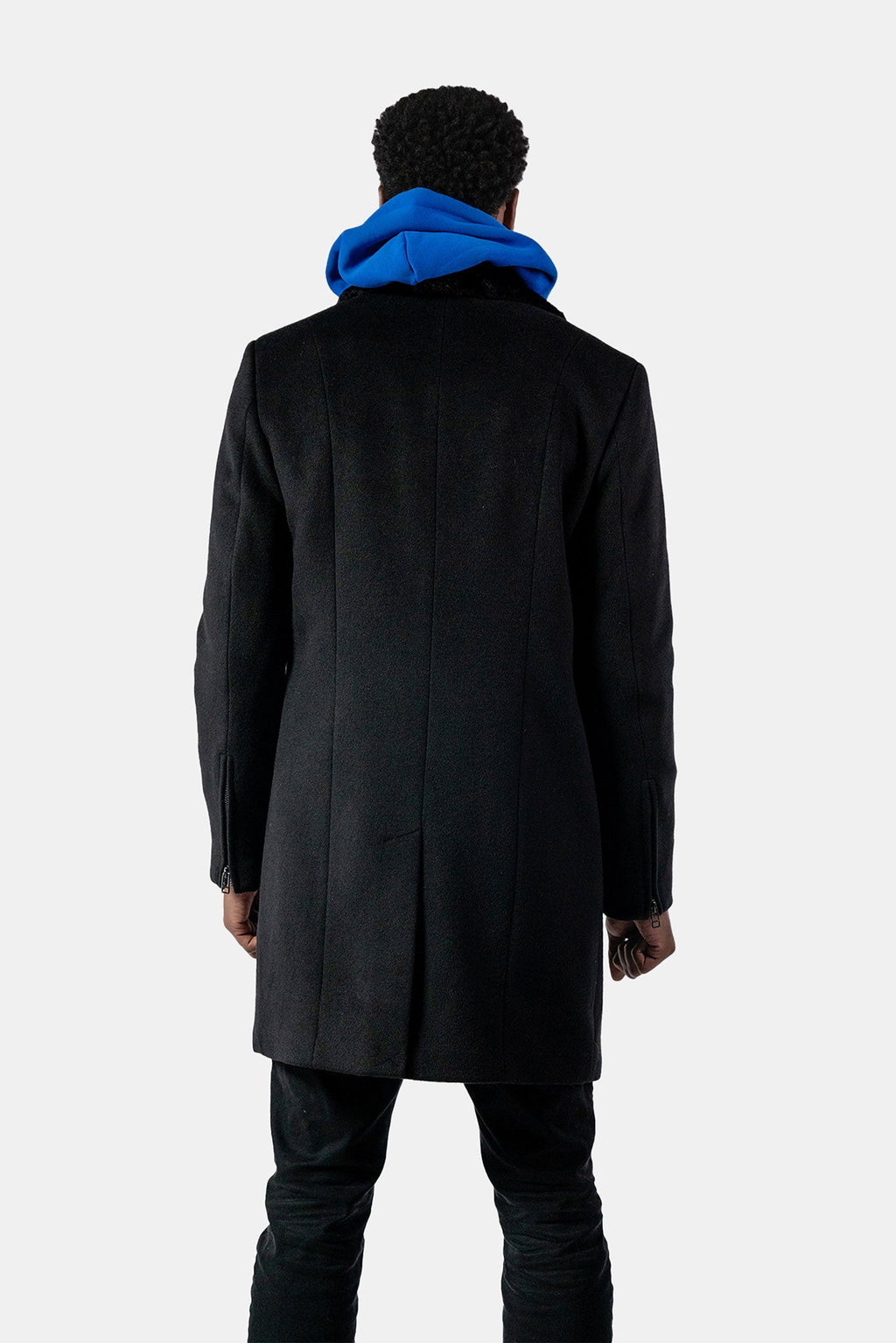 Unisex Topcoat Black