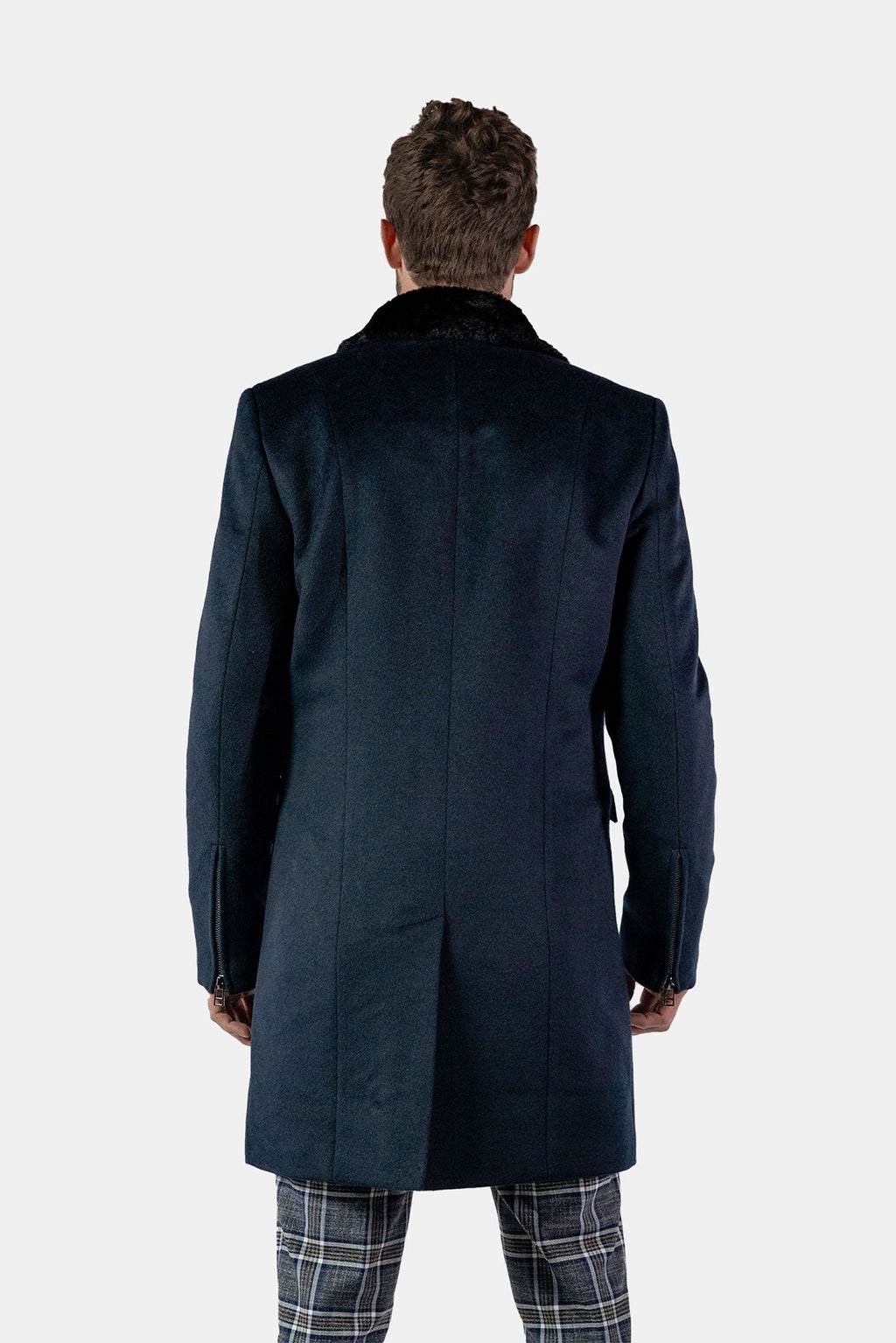 Unisex Topcoat Navy