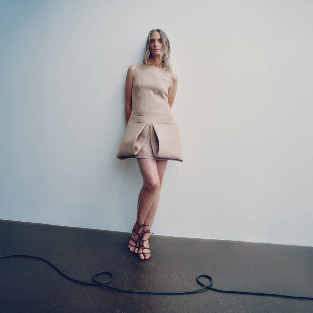 LINEN FOLDED DRESS