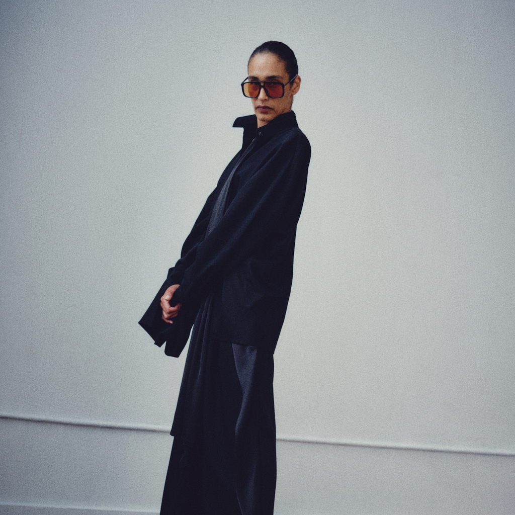 Satin Deconstructed Tuxedo Pants