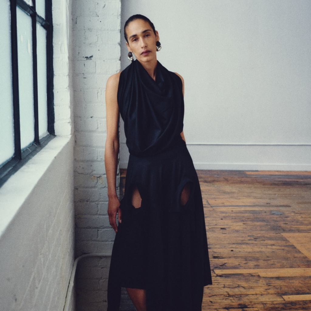 Backless Drape Dress