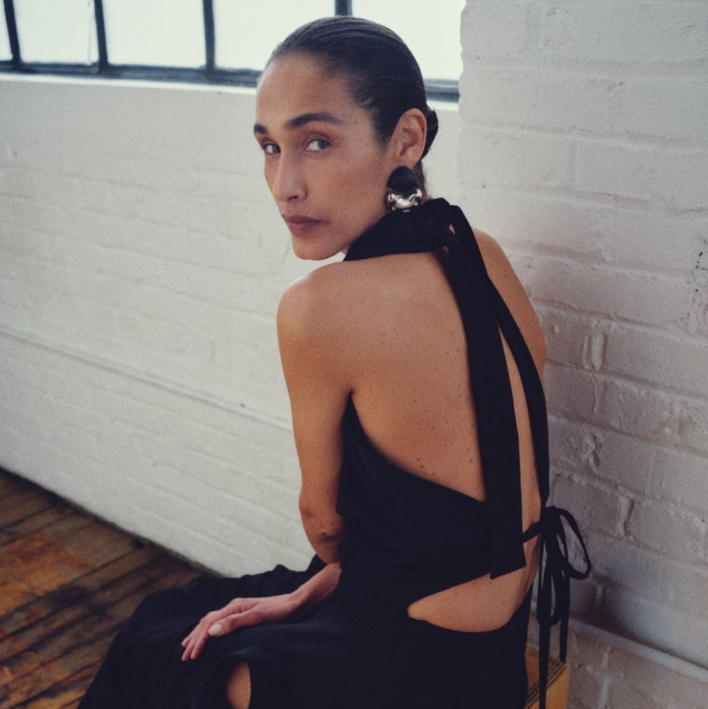 Backless Drape Dress