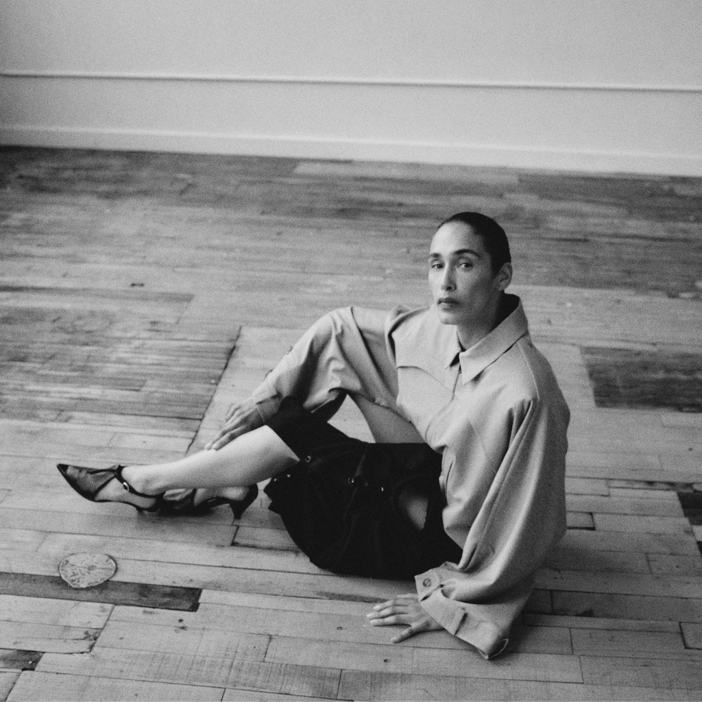 Structured Coat with Sleeve Pant Details