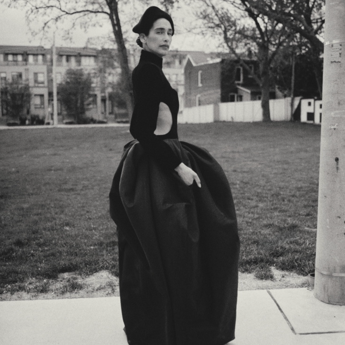 Long Sleeve Structured Dress in Velvet