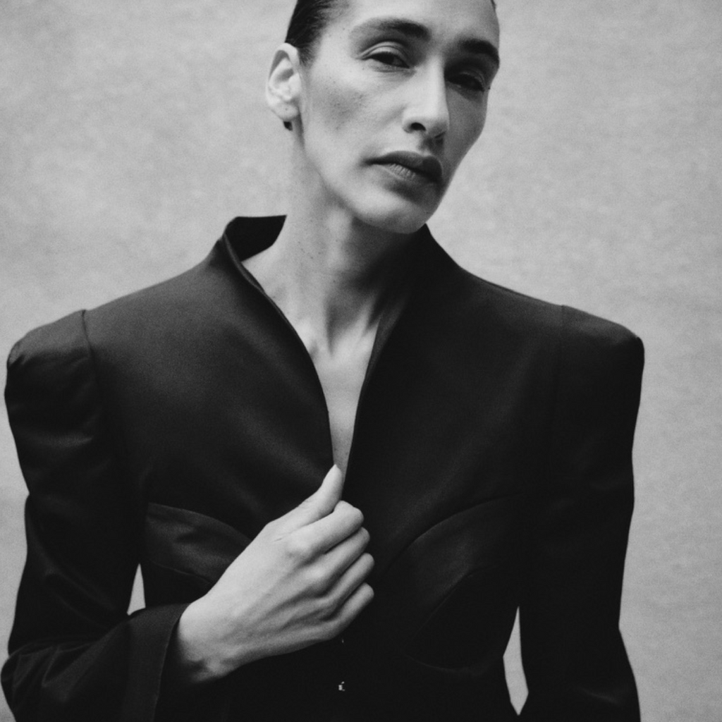 Oversized Shoulder Corset Blazer