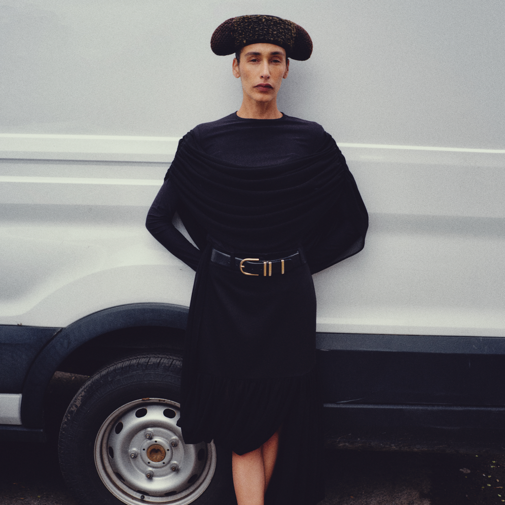 Asymmetric Drapy Skirt