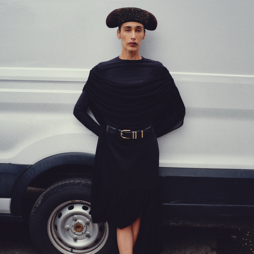 Asymmetric Drapy Skirt