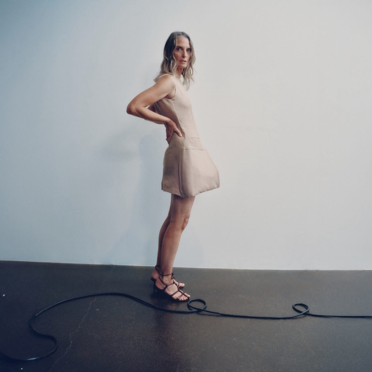 LINEN FOLDED DRESS