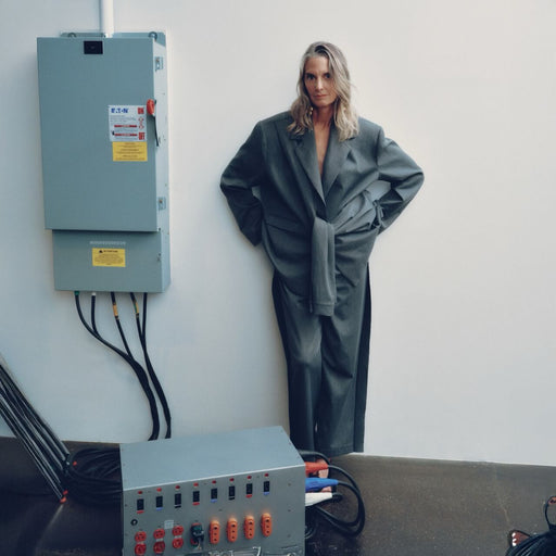 Grey Deconstructed Tuxedo Pants