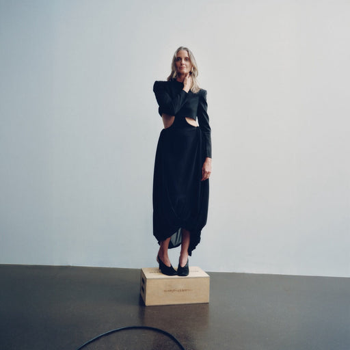 Two-Piece Draped Dress