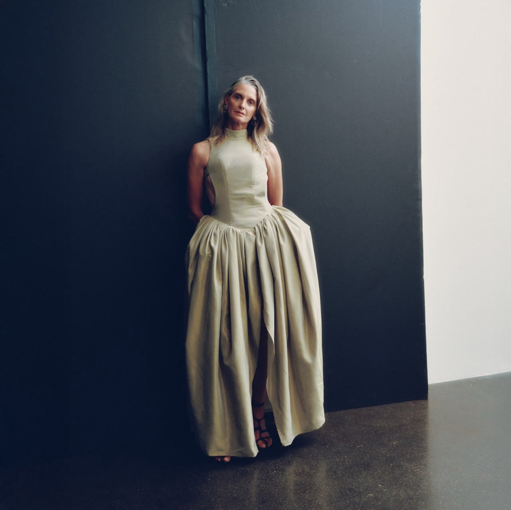 Green Sculpted Dress