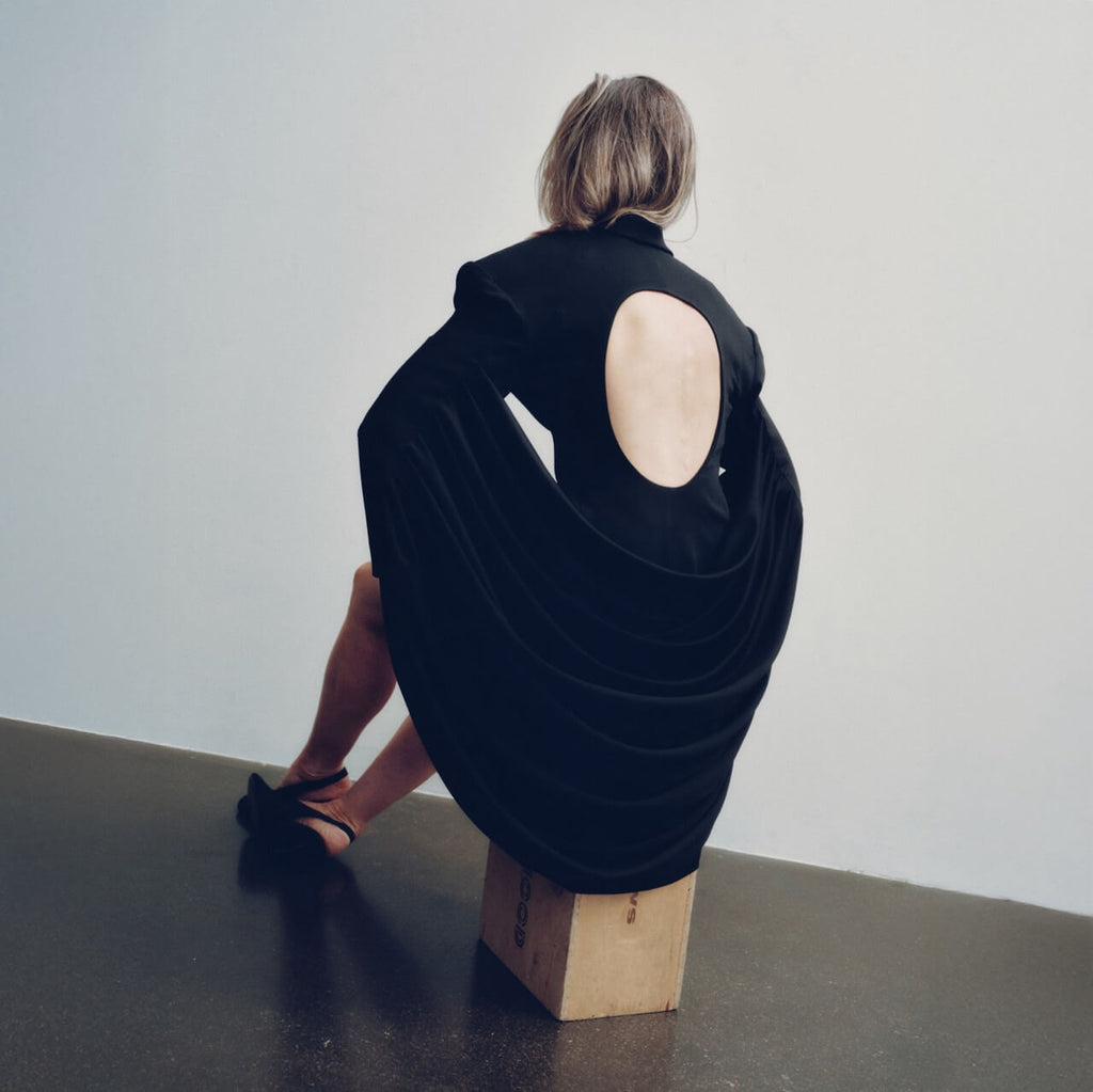 Draped Blazer Dress