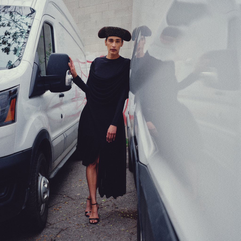 Asymmetric Drapy Skirt