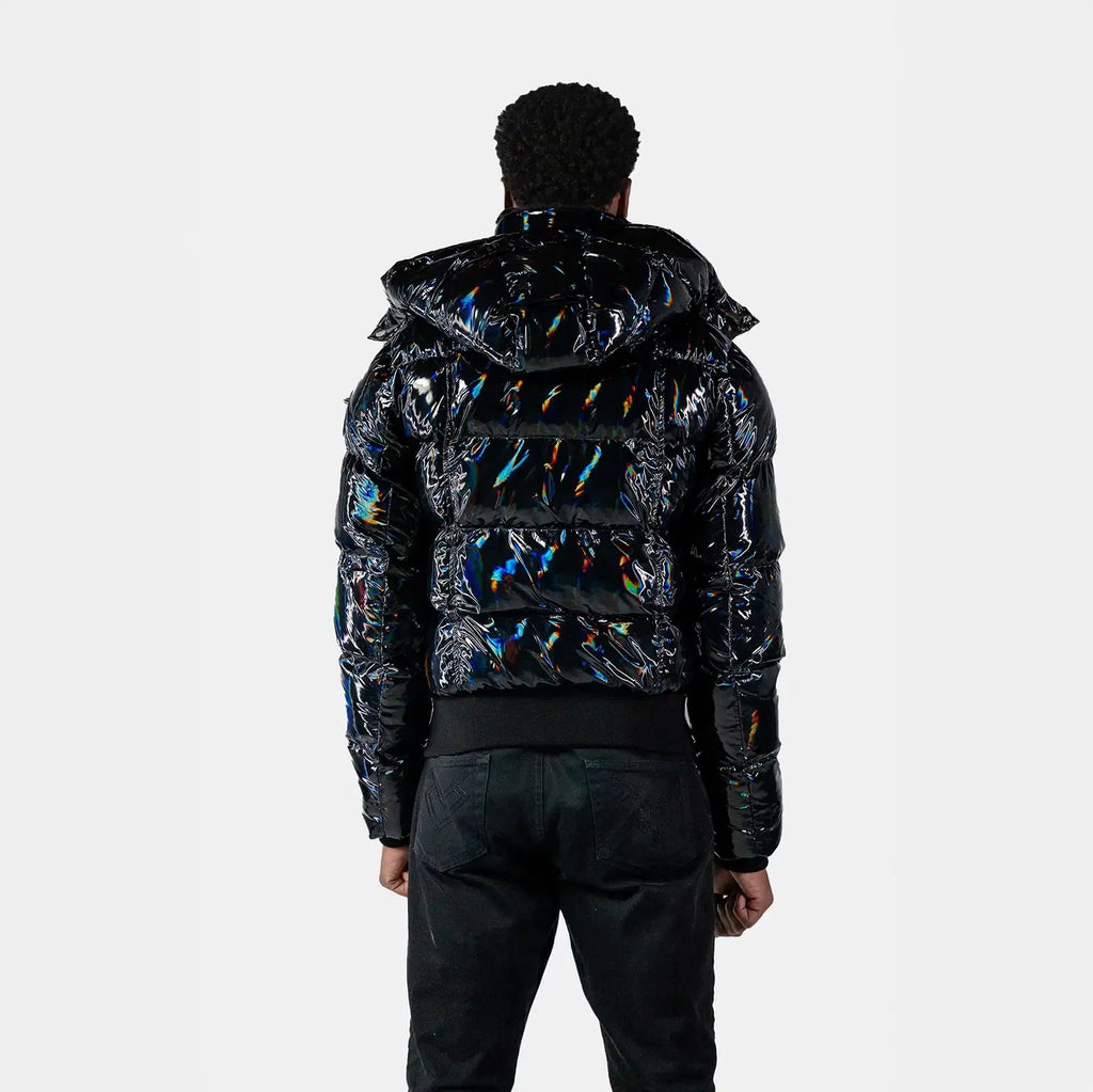 Mens Woody Bomber Jacket Oily Black