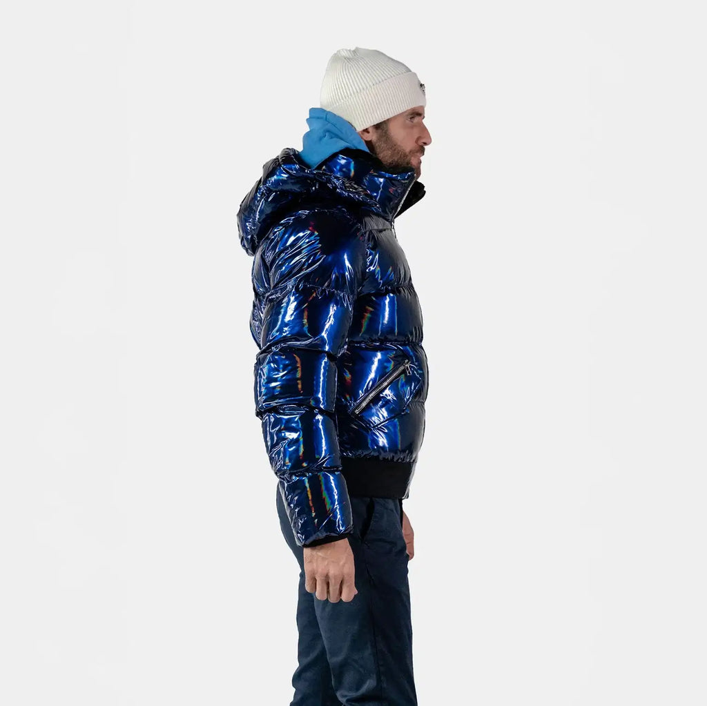 Mens Woody Bomber Jacket Oily Blue