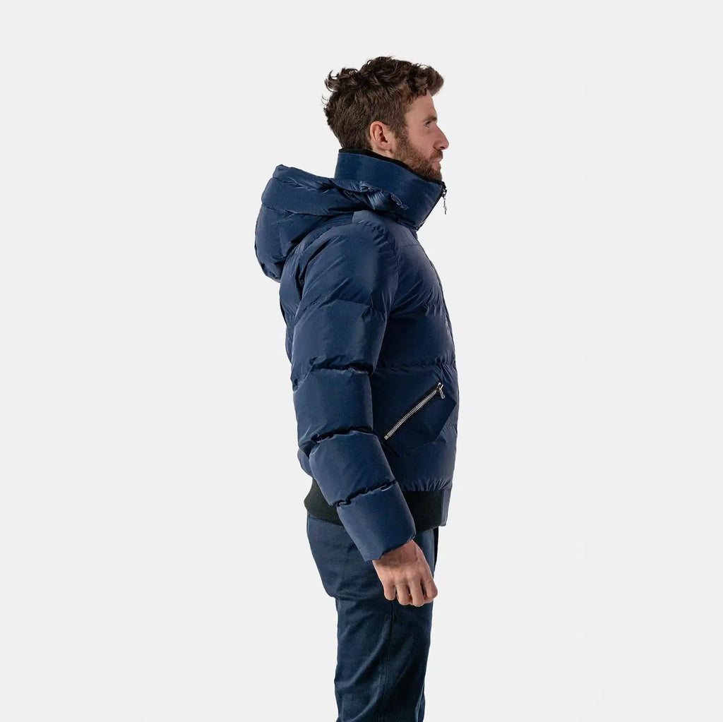 Mens Woody Bomber Jacket Sapphire Diamond