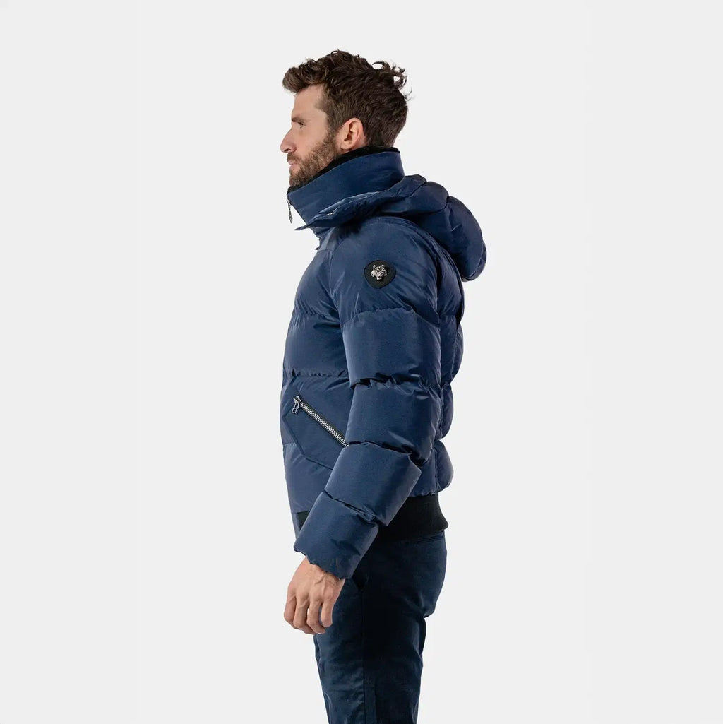 Mens Woody Bomber Jacket Sapphire Diamond