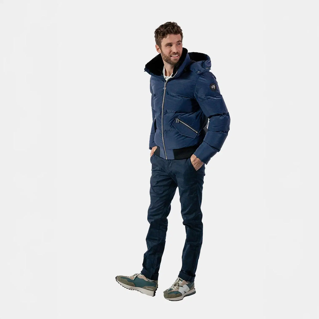 Mens Woody Bomber Jacket Sapphire Diamond