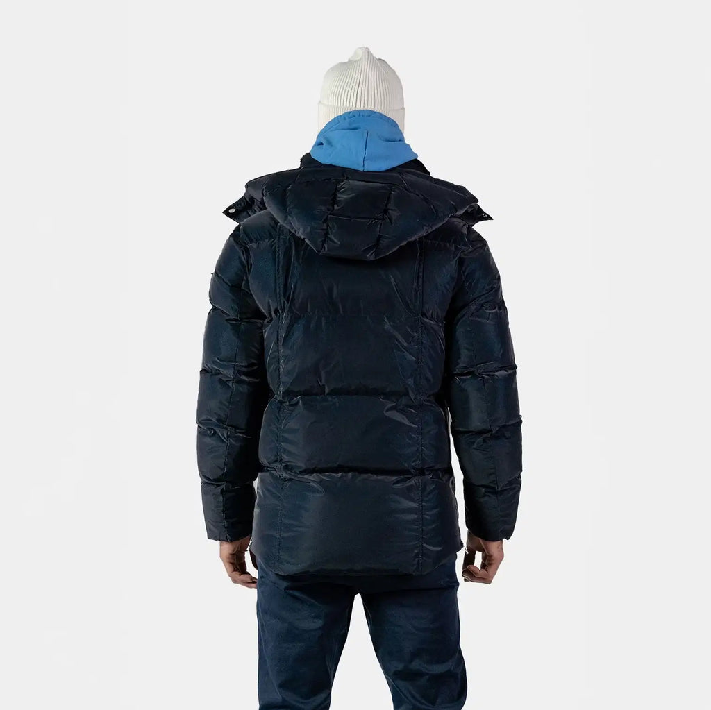 Mens Bumnester 3 4 Coat Blue Diamond