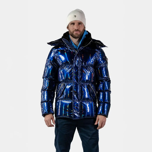 Mens Bumnester 3 4 Coat Oily Blue