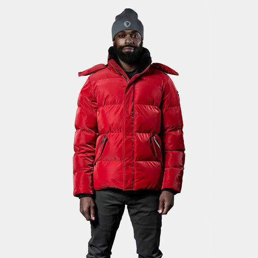 Mens Bumnester 3 4 Coat Red Diamond