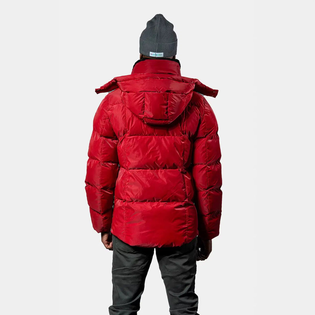 Mens Bumnester 3 4 Coat Red Diamond