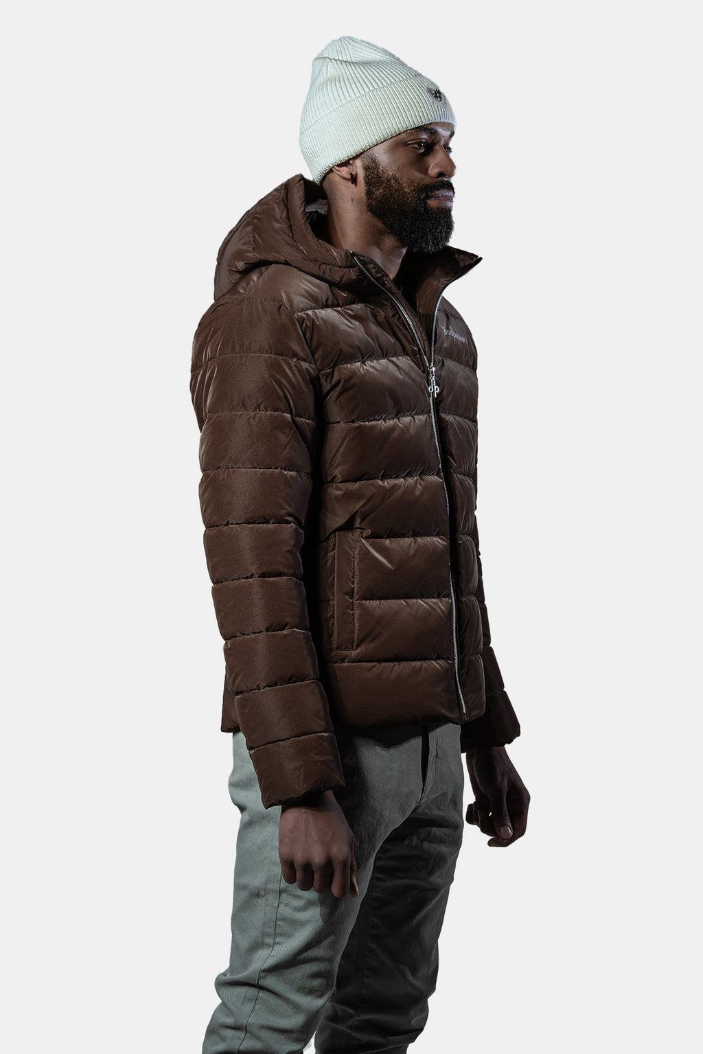 Mens Medium Weight Sparrow Coat Mocha Diamond