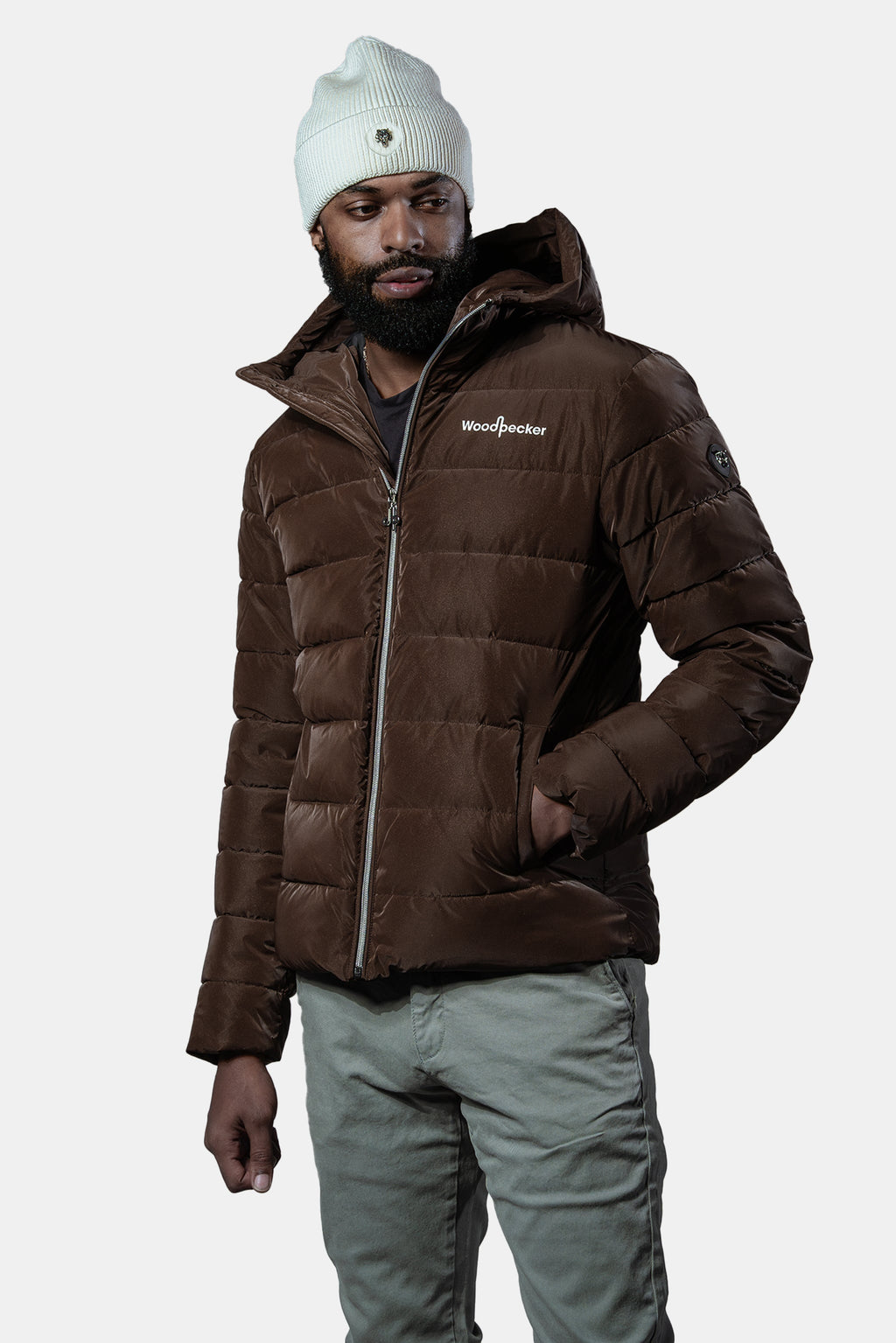 Mens Medium Weight Sparrow Coat Mocha Diamond