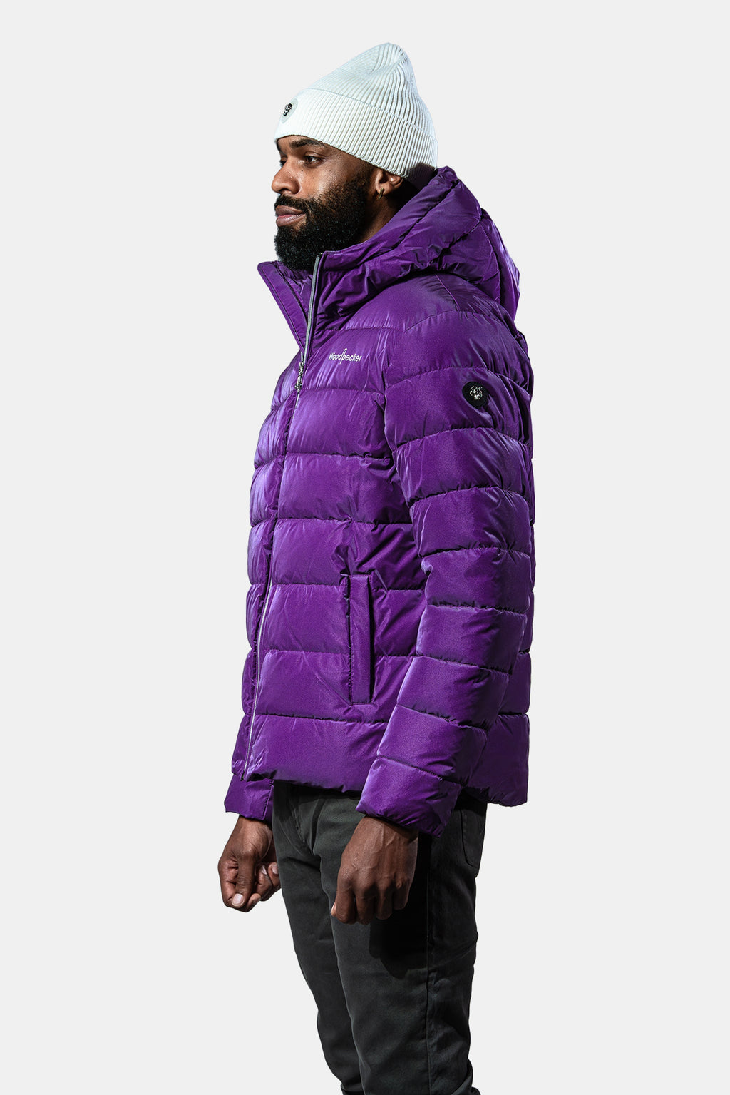 Mens Medium Weight Sparrow Coat Purple Diamond