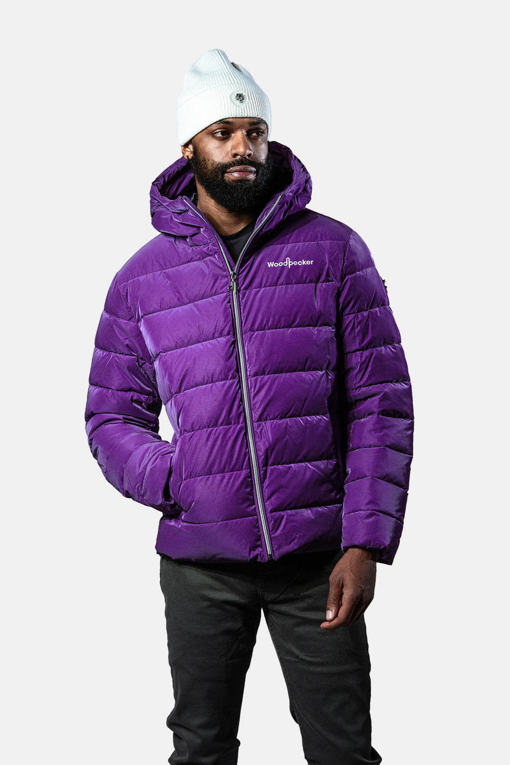 Mens Medium Weight Sparrow Coat Purple Diamond