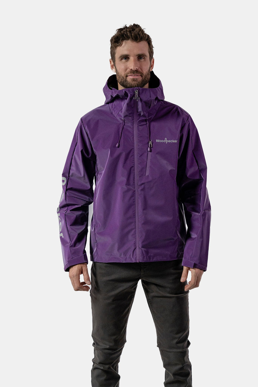 Mens Wind Shell Purple Diamond