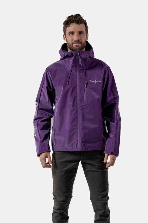 Mens Wind Shell Purple Diamond