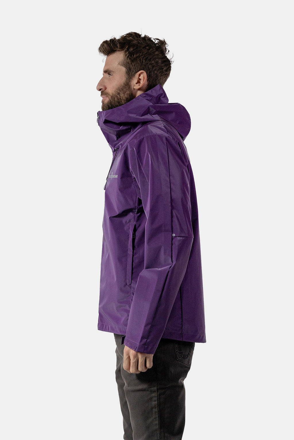 Mens Wind Shell Purple Diamond