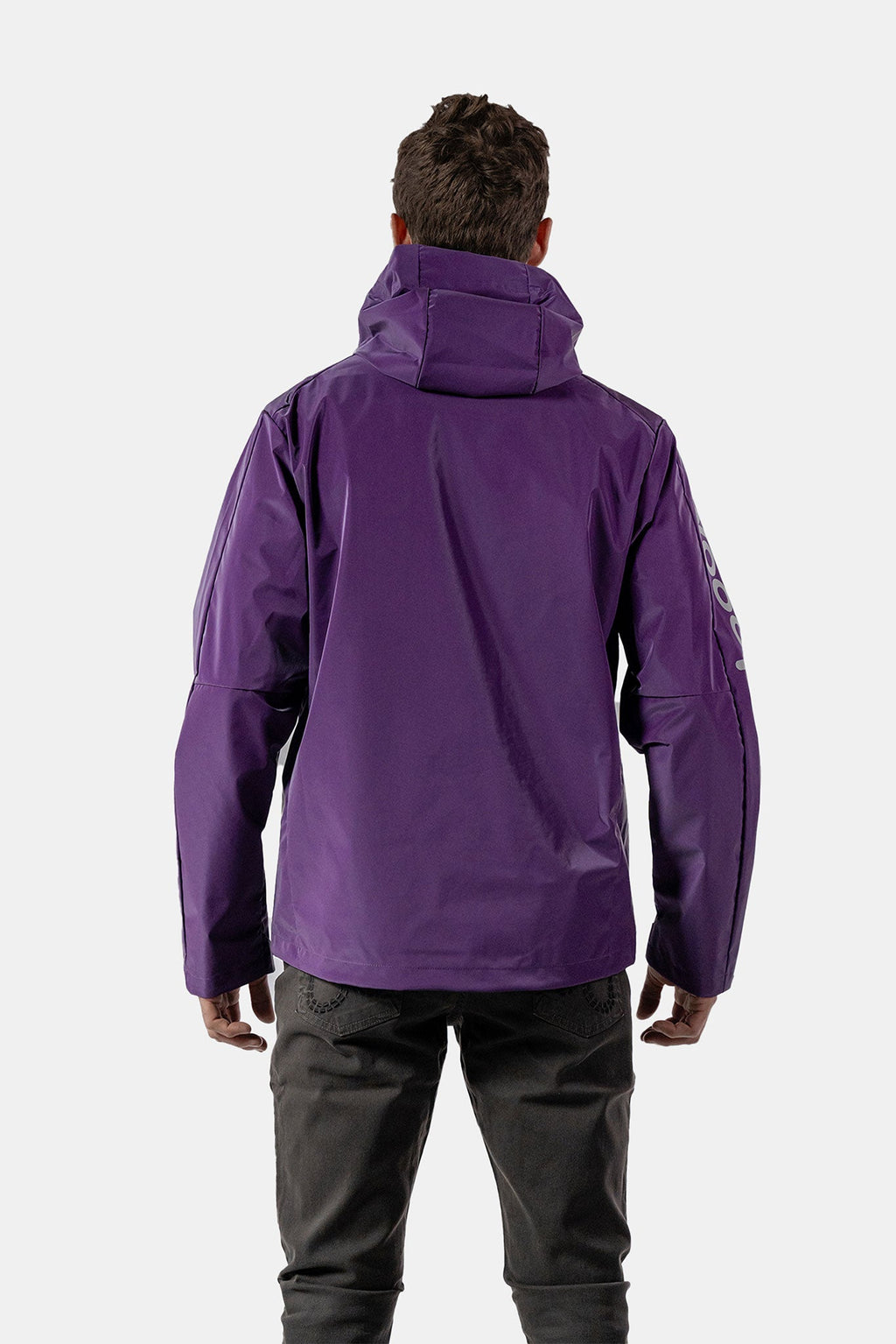 Mens Wind Shell Purple Diamond