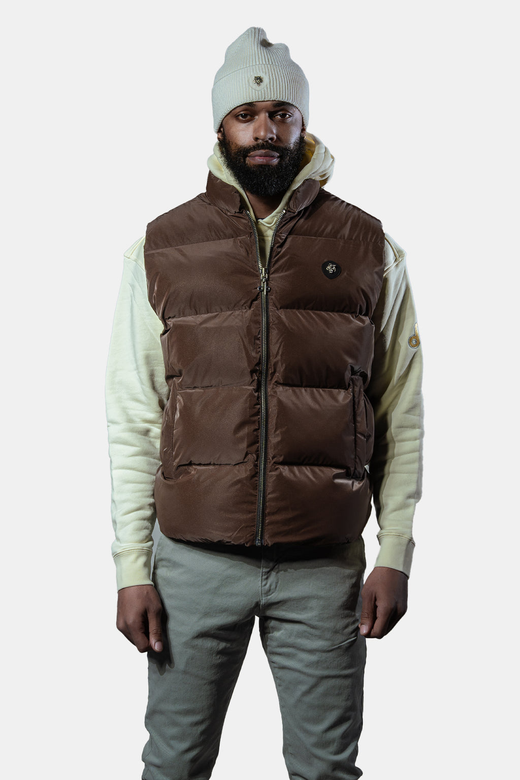 Unisex Vest Mocha Diamond