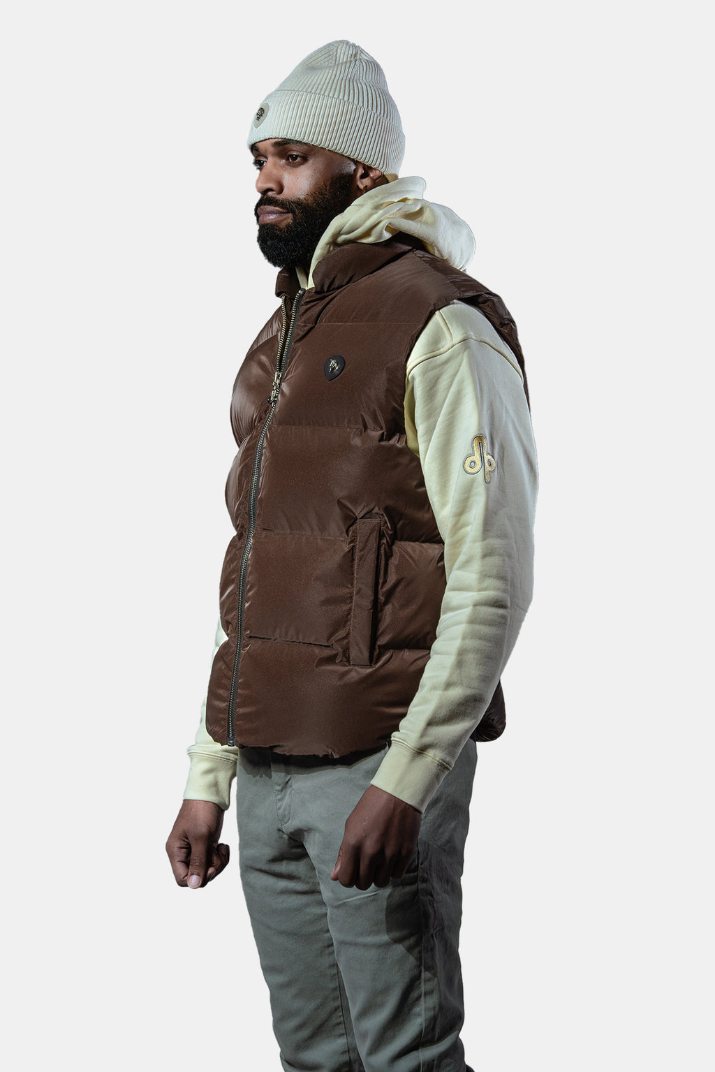 Unisex Vest Mocha Diamond