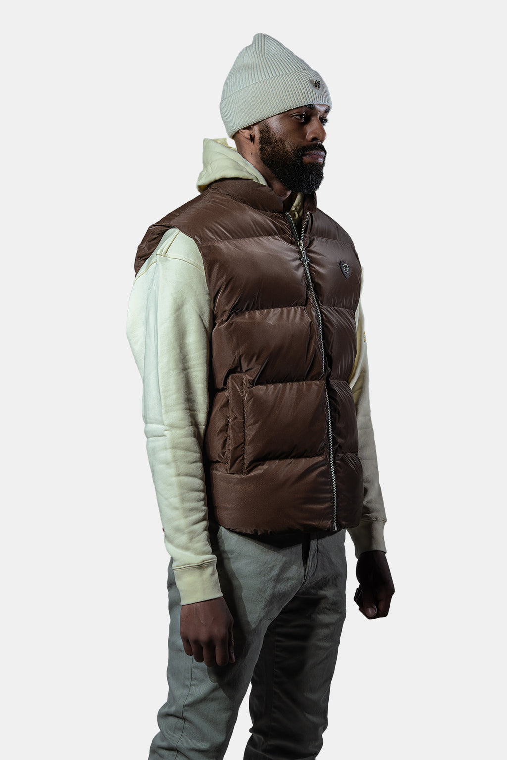 Unisex Vest Mocha Diamond