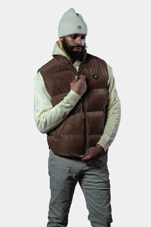 Unisex Vest Mocha Diamond