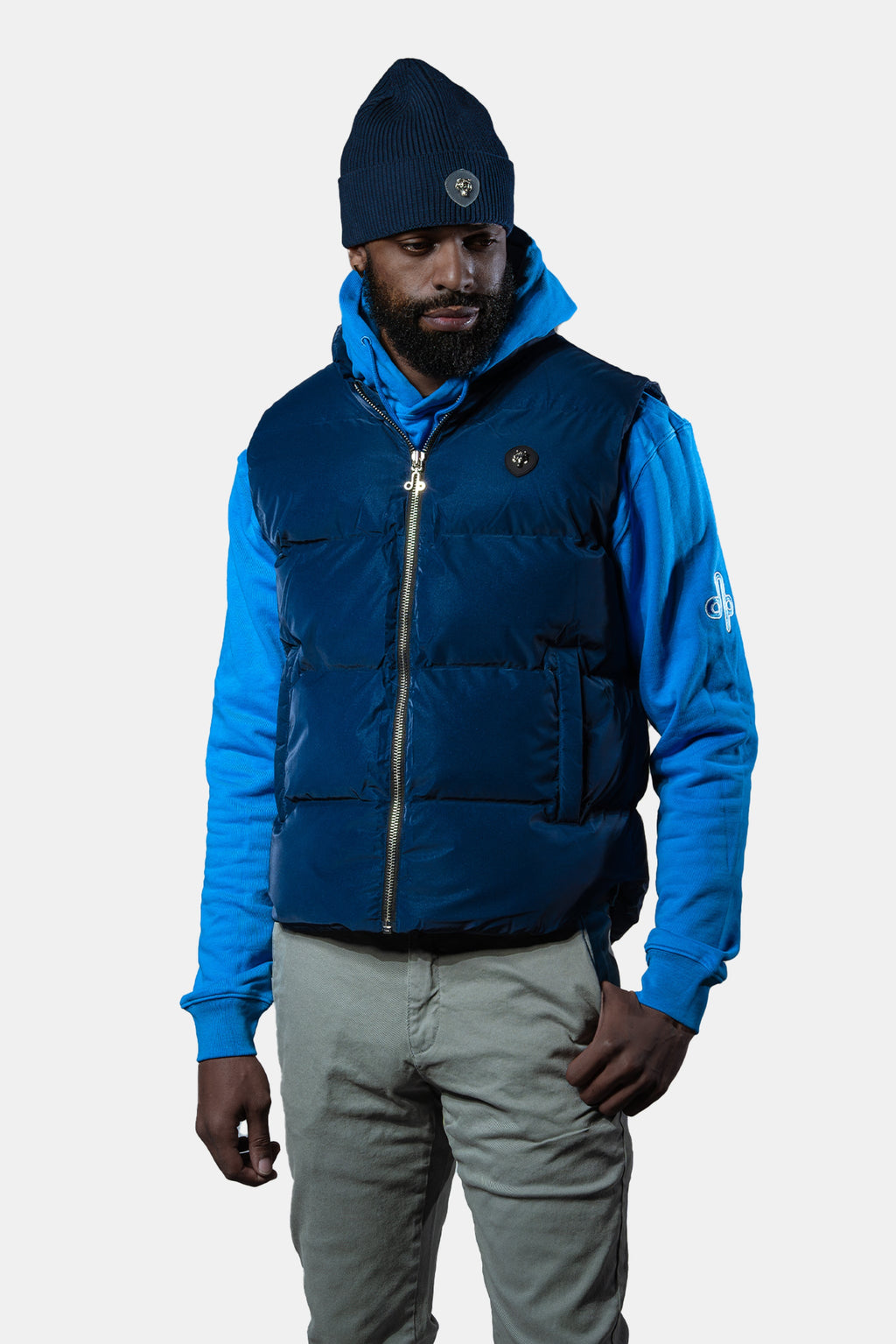 Unisex Vest Sapphire Diamond