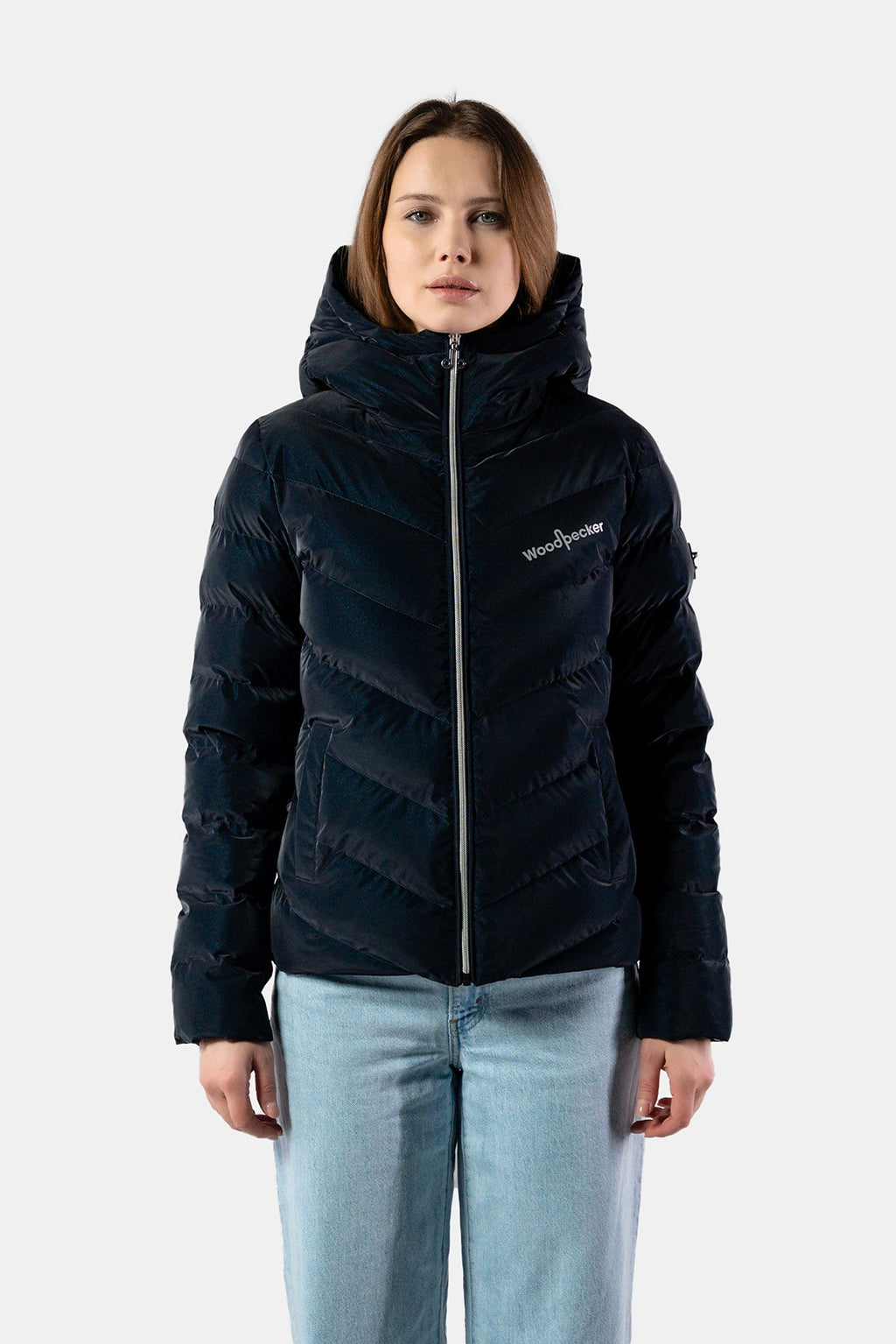 Womens Medium Weight Robin Coat Blue Diamond