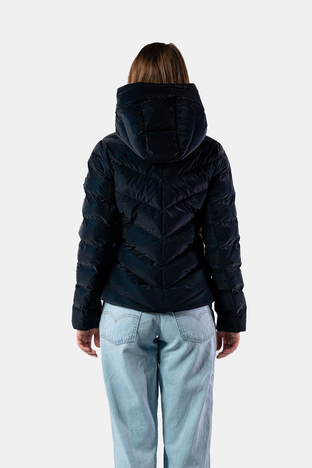 Womens Medium Weight Robin Coat Blue Diamond