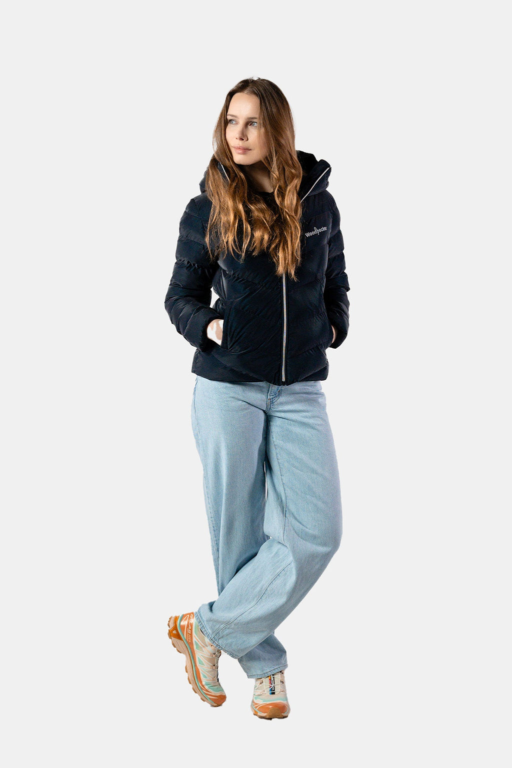 Womens Medium Weight Robin Coat Blue Diamond