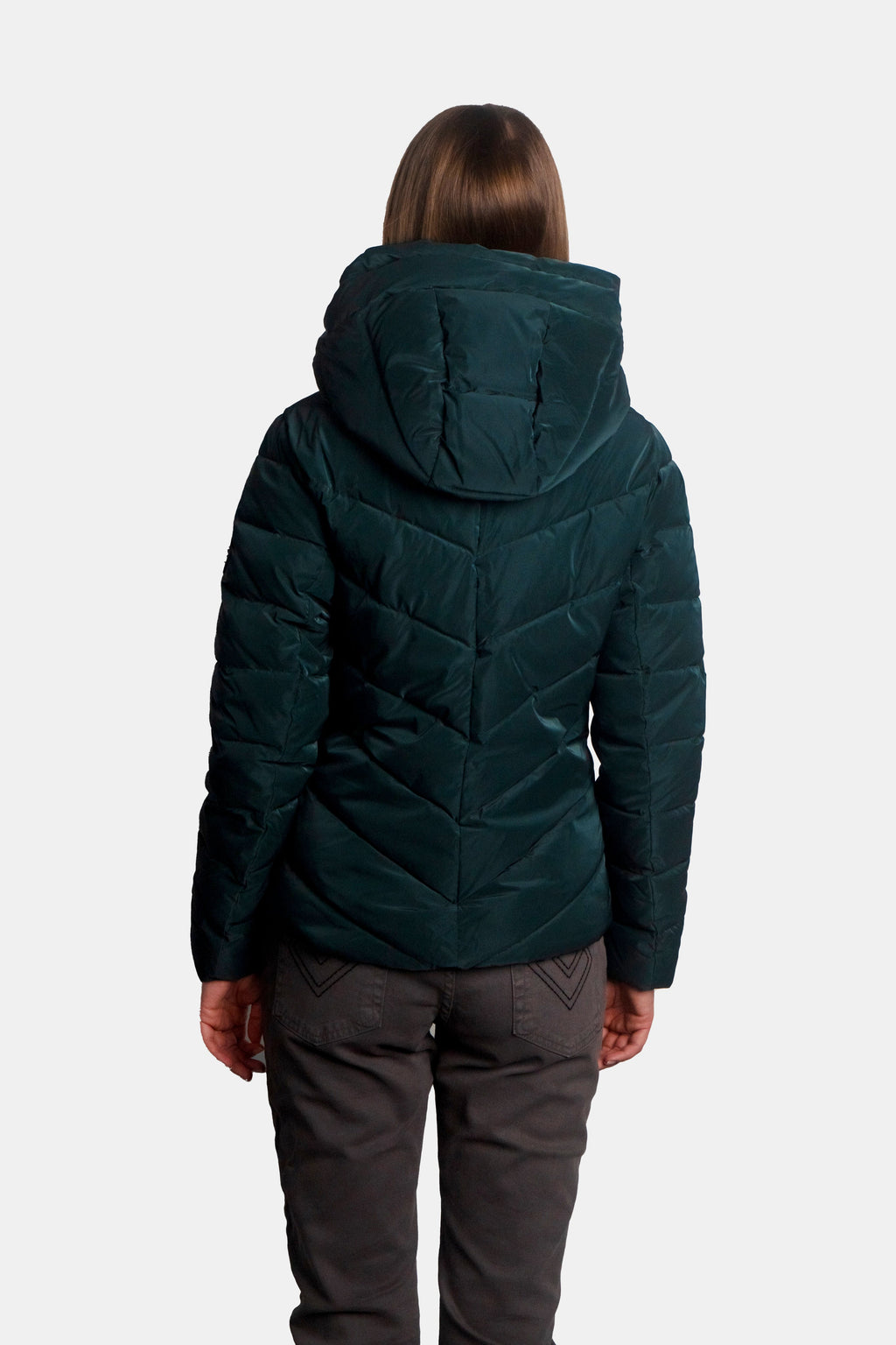 Womens Medium Weight Robin Coat Green Diamond