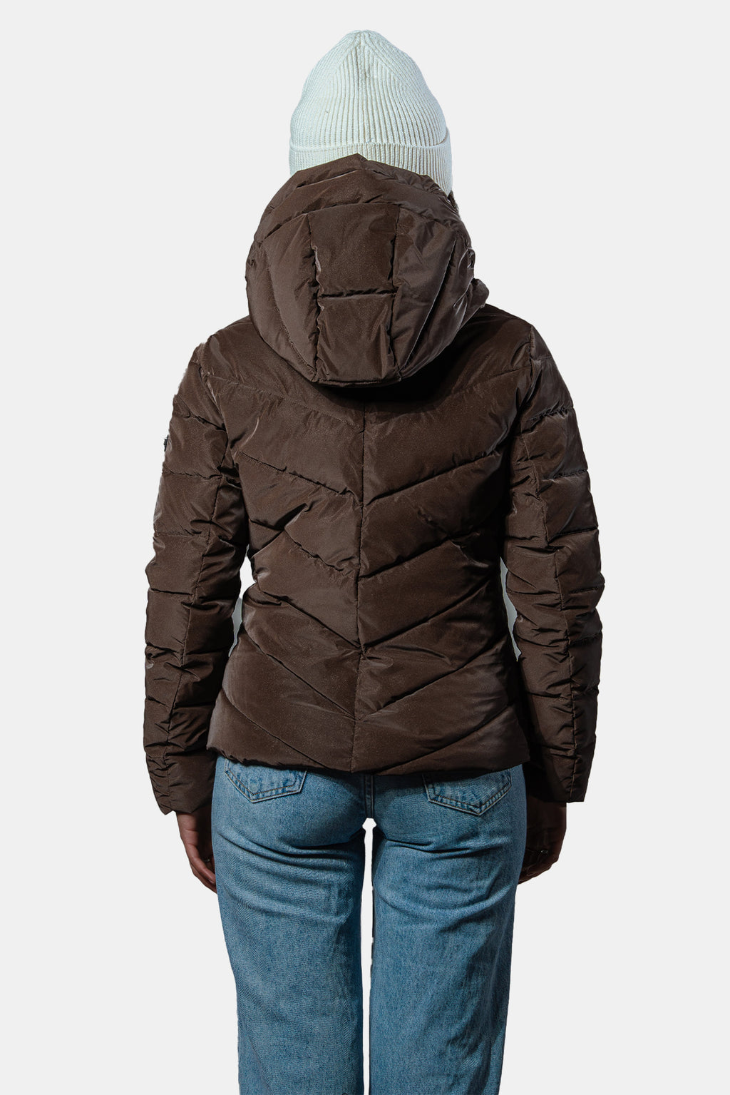 Womens Medium Weight Robin Coat Mocha Diamond