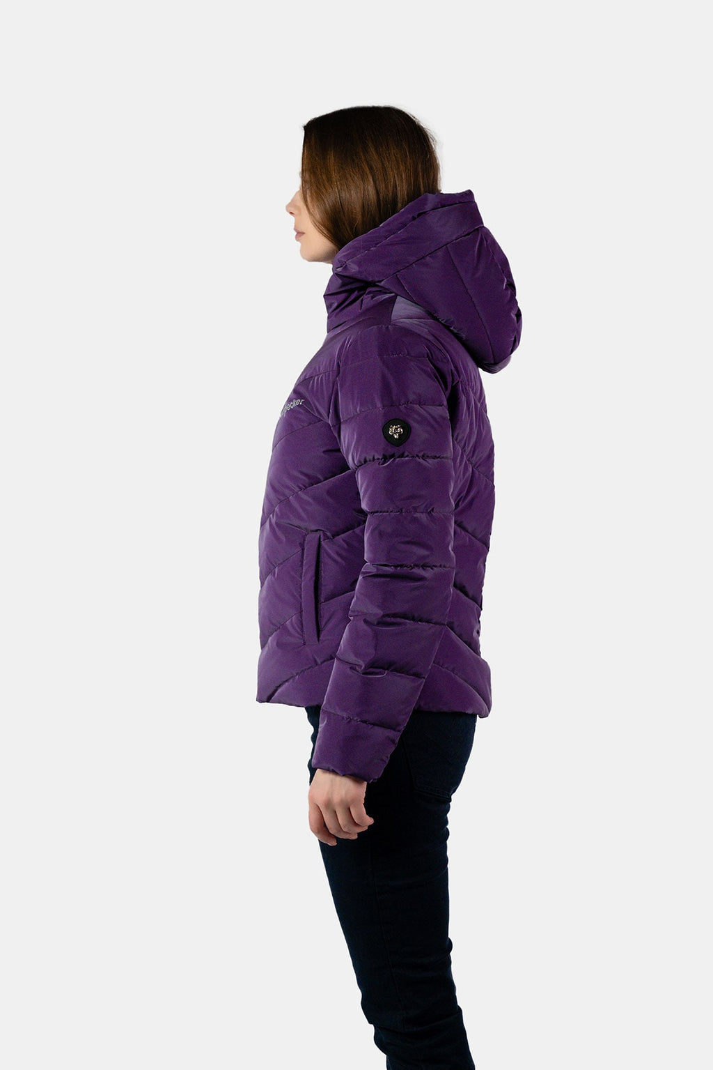 Womens Medium Weight Robin Coat Purple Diamond