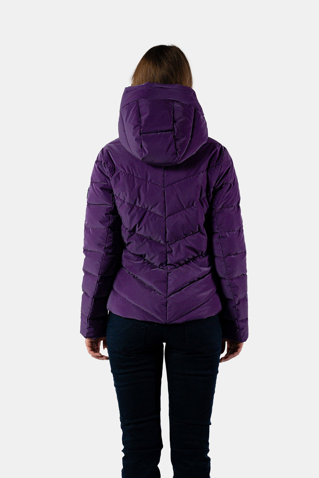 Womens Medium Weight Robin Coat Purple Diamond